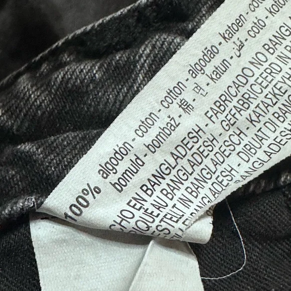 Zara Gray Wash Straight Wide Leg Cargo Pocket Jeans - Picture 13 of 15